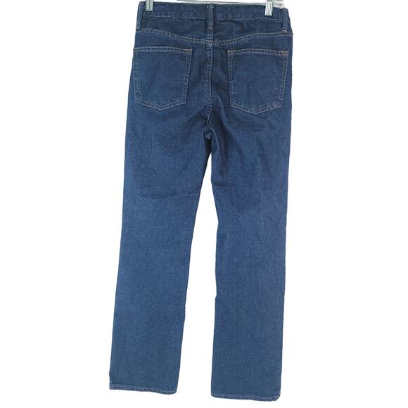 Old Navy Jeans Boys 16 Straight Leg Adjustable Waist Dark Wash Denim - Picture 3 of 10